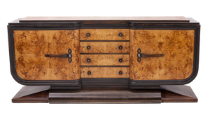 Art Deco Sideboard in Oak & Burl