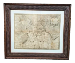 Map of the City of Geneva, Late 18th Century, Framed
