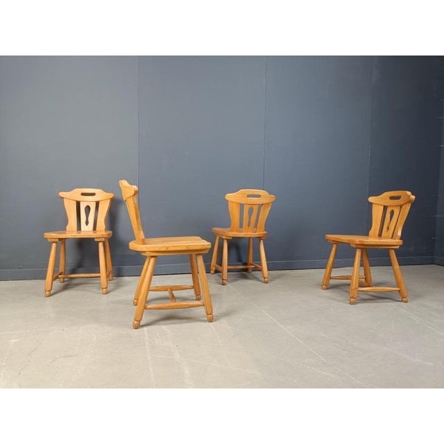 Mid-Century Brutalist Dining Chairs, 1960s, Set of 4 For Sale - Image 6 of 12