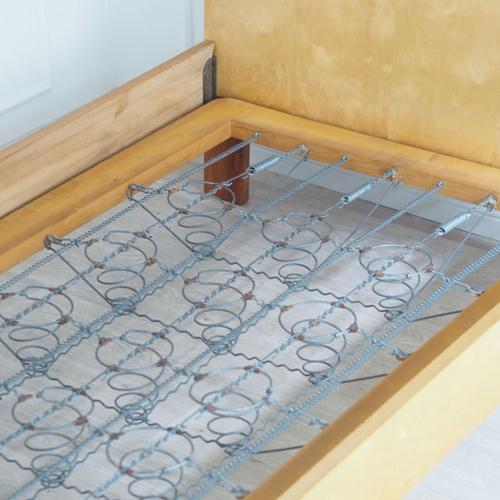 Mid-Century Modern Mid-Century Wooden Bed with Spring Core Slatted Base, 1950 For Sale - Image 3 of 16