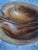 1990s Hand Carved Iroko Wood Partitioned Leaf Bowl For Sale - Image 5 of 11