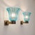 Metal 1950s Mid-Century Modern Murano Glass Sconces Brass Wall Lights Barovier & Toso - Pair For Sale - Image 7 of 10