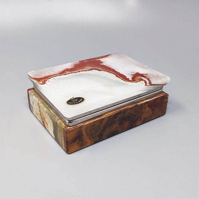 Brown Onyx Box, Italy, 1960s For Sale - Image 8 of 8