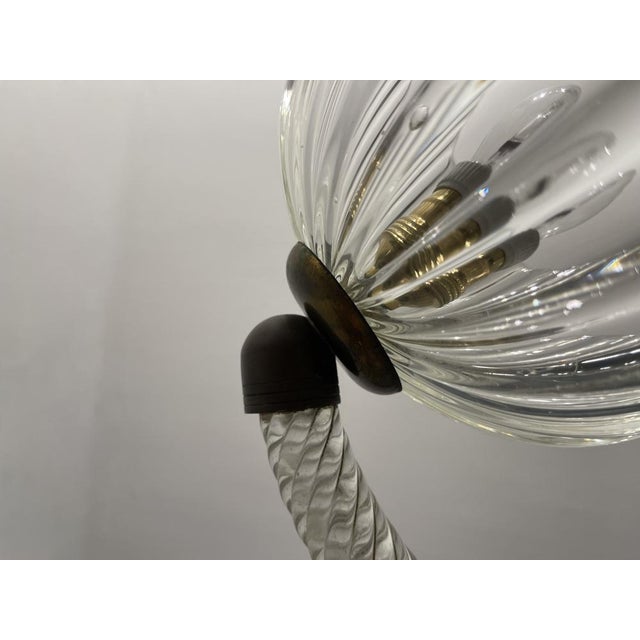 Art Deco Murano Glass Light Pendant by Ercole Barovier for Murano, 1940s For Sale - Image 6 of 18