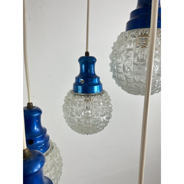 Mid-Century Italian 5-Light Chandelier, 1960s For Sale - Image 11 of 15