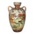 Antique Japanese Large Floral Double-Handled Art Pottery Vase Nippon Style For Sale