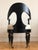 Danish Cabinetmaker Armchair, 1860s, Black Lacquer With Gold Decoration, Brass Castors, Empire/Biedermeier For Sale - Image 9 of 18