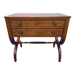 Ethan Allen Two Drawer Side Table For Sale