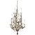 White 1960s Wood Beaded Chandelier For Sale - Image 8 of 8