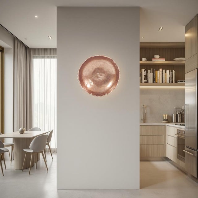 Contemporary Copper Broken Edge Bowl / Wall Art For Sale - Image 3 of 11