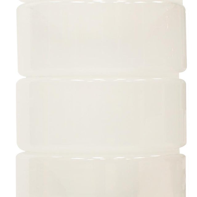 White Model LT316 Floor Lamp by Carlo Nason for Mazzega, Italy, 1970s For Sale - Image 8 of 12