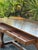 Vintage Henredon Carved Walnut Writing Desk With Ball & Claw Style Legs, 76” For Sale - Image 9 of 10