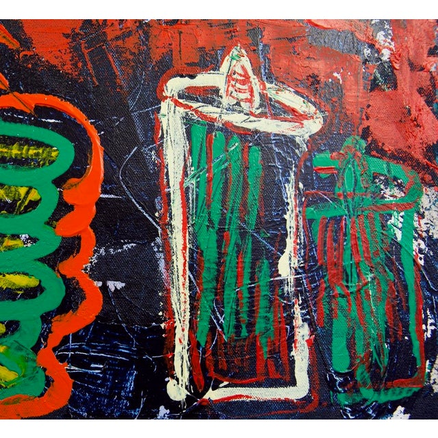 Street Art Banksy on the Grave Yard Shift. Fixing the Acetate. By Sax Berlin For Sale - Image 3 of 6