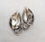 Metal Vintage Signed Napier Silvertone Linden Leaves Clip Earrings, 1954 Ad Piece- 2 Pieces For Sale - Image 7 of 8
