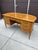 Tomlinson Sophisticate Light Walnut Desk with Front Bookcase and brass hardware. Original Condition shows some wear. Solid...