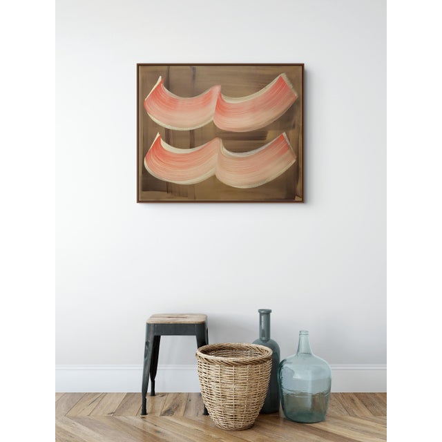 Abstract Contemporary Abstract Oil on Canvas "Part & Parcel" by Anne Russinof For Sale - Image 3 of 5