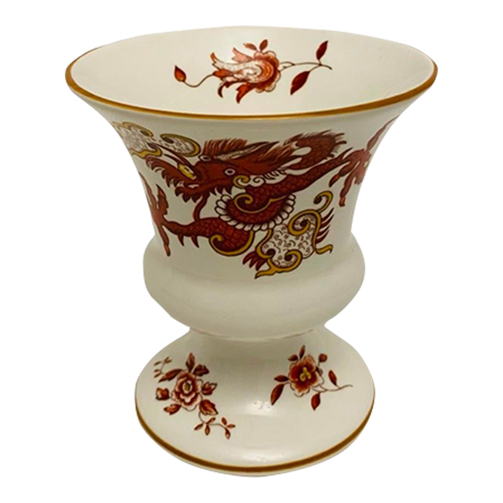 Vintage Crown Staffordshire England Rangoon Bone China Vase | Chairish