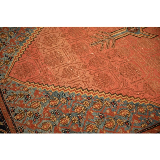 Shabby Chic Antique Malayer Carpet - 6'4" x 11'1" For Sale - Image 3 of 14