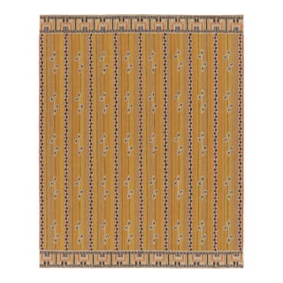 Modern Scandinavian Style Rug “Marta Stripe” Design in Gold Tones, by Rug & Kilim For Sale