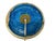 Metal VTG Mid-Century Modern Turquoise Blue Bitossi Table Lamp Italian Pottery - Works For Sale - Image 7 of 8