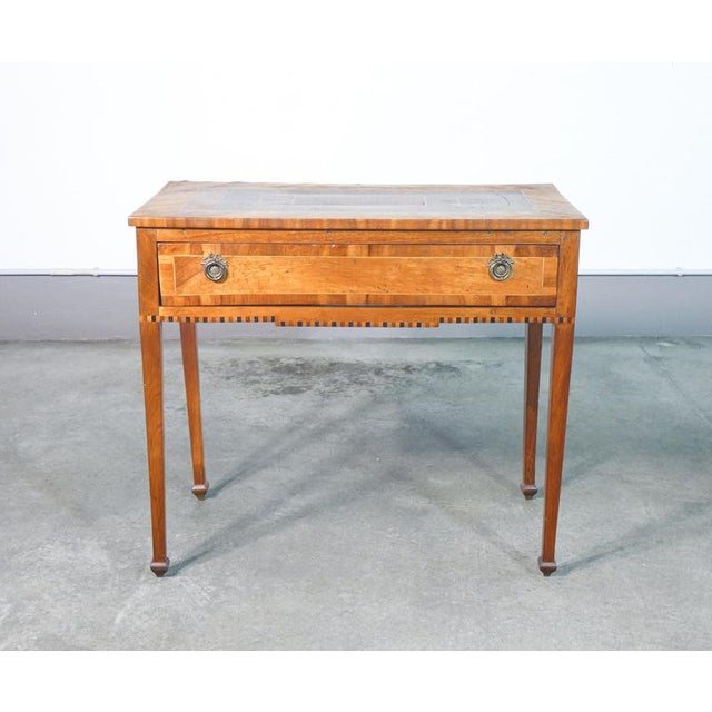 Louis XV Desk in Inlaid Walnut. 1700 For Sale - Image 14 of 18