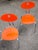 Modern Orange Toddler Chairs, Set of 2 For Sale - Image 3 of 3