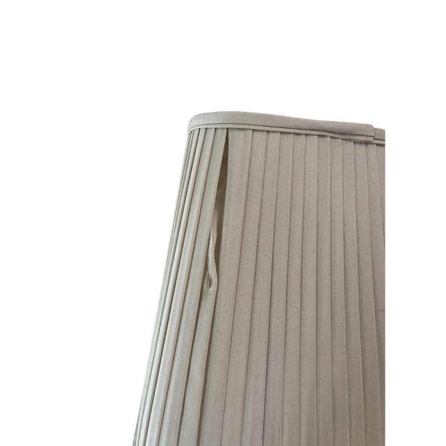 Vintage Frederick Cooper Brass Table Lamp With Pleated Shade, 29” Tall For Sale In Dallas - Image 6 of 10