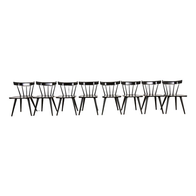 Paul McCobb Planner Group Mid-Century Modern Spindle Back Dining Chairs, Set of Eight For Sale