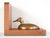 Brown Pair of Vintage Oak & Brass Ducks Bookends For Sale - Image 8 of 13