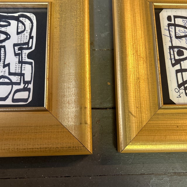 Two Contemporary Original Wayne Cunningham Abstract Marker Drawings - Set of Two For Sale - Image 4 of 5