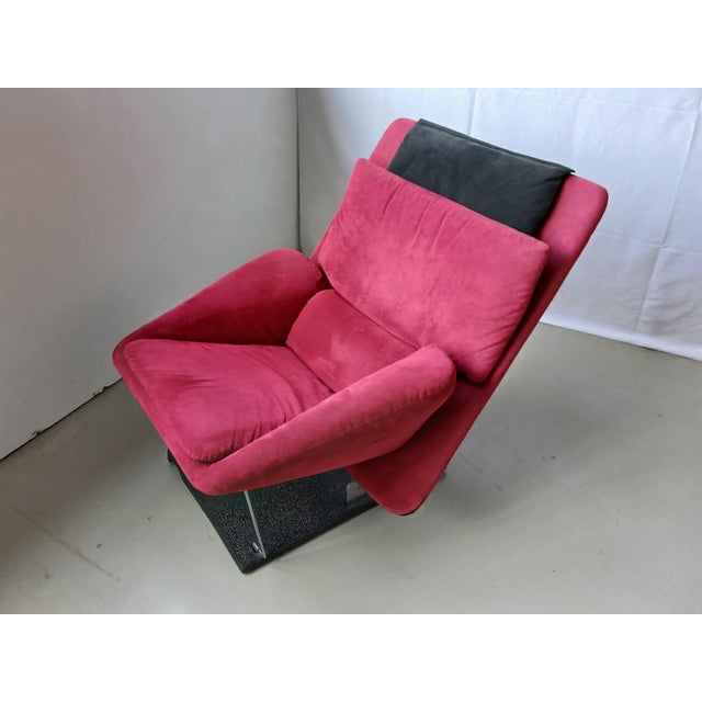 Set of Reclining Chair and Ottoman by Vittorio Introini for Saporiti Italia, 1970s For Sale - Image 10 of 18