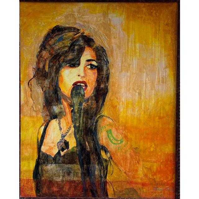 "I know I'm no good" is a original portrait painting of a legendary British singer and songwriter Amy Winehouse done with...