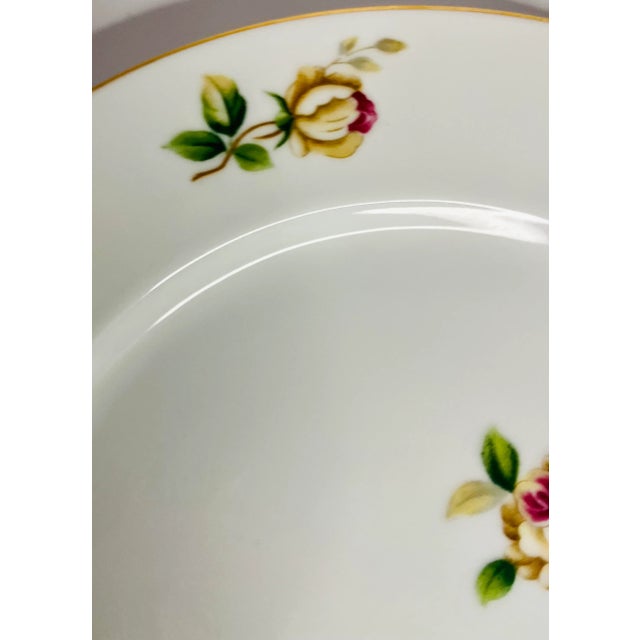 1950s 1950s Lynmore Golden Rose Dinner Plates - Set of 10 For Sale - Image 5 of 11