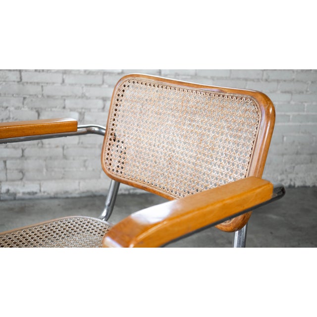 1970s Vintage Marcel Breuer 'Cesca' Attributed Armchairs - A Pair For Sale - Image 5 of 15