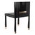 Black "Candice" Chair With Stainless Steel, Bronze Details and Woven Leather For Sale - Image 8 of 13