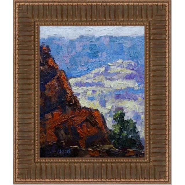 "Grand Canyon" Contemporary Impasto Landscape Oil Painting For Sale - Image 11 of 12