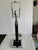 Beautiful Ralph Lauren Classic Desk / Table Lamp. Polished Silver Chrome Finish with stitched Leather Shaft. This Lamp...