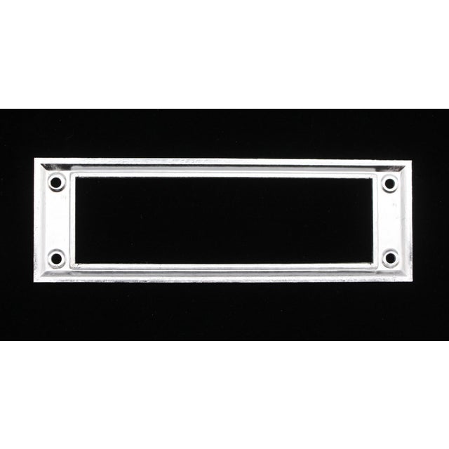Late 20th Century Modern 8.25 In. Chrome Plated Brass Mail Slot For Sale - Image 5 of 5