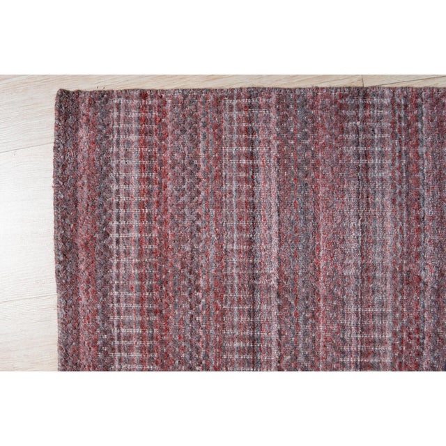 Textile 9x12 Radiant Elena Coral Geometric Modern Handmade Wool Carpet Rug For Sale - Image 7 of 9