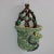 Portuguese Palissy Majolica wall pocket which features a nesting bird, a snake and insects. Colouration: green, brown,...