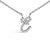 Embrace the elegance of personalization with this stunning 10K White gold pendant, delicately crafted into a flowing...