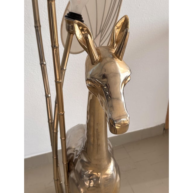 Brass 3-Light Giraffe Floor Lamp attributed to Antonio Pavia, 1970s For Sale - Image 6 of 18