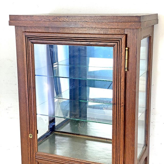 1960s Vintage Brutalist Display Cabinet, 1950s For Sale - Image 5 of 10