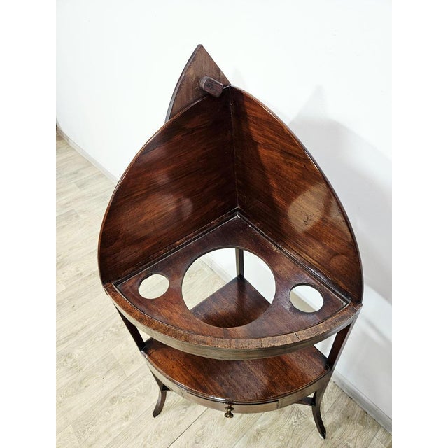 Antique Mahogany Washbasin, England, Early 19th Century For Sale - Image 5 of 17