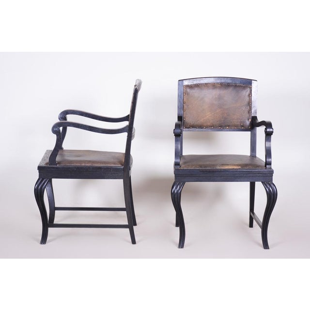 Black Dining Chairs attributed to Otto Prutscher, 1890s, Set of 6 For Sale - Image 11 of 18