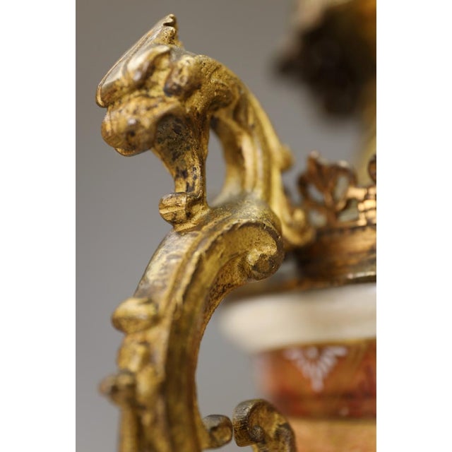 Large Japanese Satsuma Table Lamps in Gilt Bronze Ormolu Mounts, Meiji Period c.1880 by Unknown for Unknown, Set of 2 For Sale - Image 9 of 18
