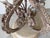 Vintage Wrought Iron & Concrete Pedestal Outdoor Dining Table With Glass Top For Sale - Image 9 of 12
