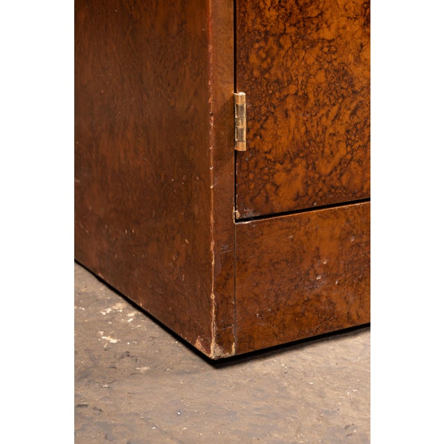 1930s Art Deco Burled Walnut Credenza With Brass Hardware For Sale - Image 18 of 18
