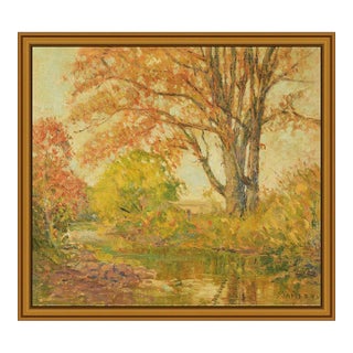 1920s Fall Reflections, John Wells James For Sale
