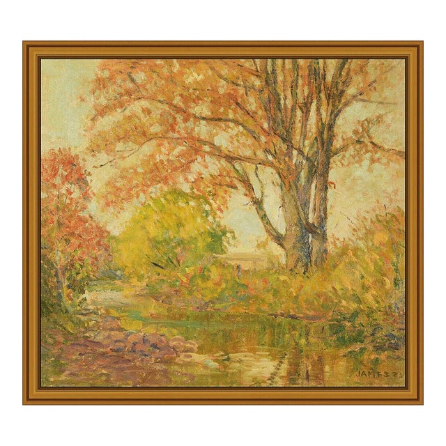 1920s Fall Reflections, John Wells James For Sale